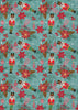 Piper Looms Chantille Christmas ACN1822 Teal Machine Washable Area Rug main image