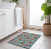 Piper Looms Chantille Christmas ACN1822 Teal Machine Washable Area Rug Scatter Lifestyle Image Feature