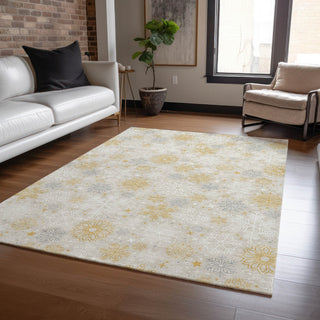 Piper Looms Chantille Christmas ACN1823 Beige Machine Washable Area Rug Lifestyle Image Feature