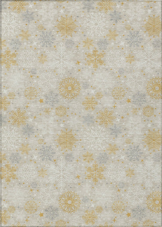 Piper Looms Chantille Christmas ACN1823 Beige Machine Washable Area Rug main image