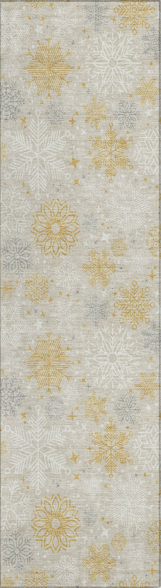 Piper Looms Chantille Christmas ACN1823 Beige Machine Washable Area Rug Runner Main Image