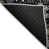 Piper Looms Chantille Christmas ACN1823 Black Machine Washable Area Rug Backing Image