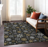 Piper Looms Chantille Christmas ACN1823 Black Machine Washable Area Rug Lifestyle Image Feature