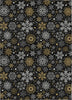 Piper Looms Chantille Christmas ACN1823 Black Machine Washable Area Rug main image