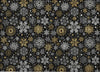 Piper Looms Chantille Christmas ACN1823 Black Machine Washable Area Rug Scatter Main Image