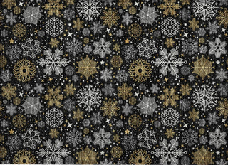 Piper Looms Chantille Christmas ACN1823 Black Machine Washable Area Rug Scatter Main Image
