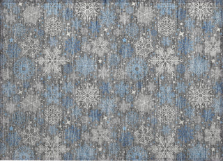 Piper Looms Chantille Christmas ACN1823 Gray Machine Washable Area Rug Scatter Main Image
