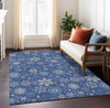 Piper Looms Chantille Christmas ACN1823 Navy Machine Washable Area Rug Lifestyle Image Feature