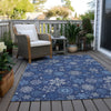 Piper Looms Chantille Christmas ACN1823 Navy Machine Washable Area Rug Outdoor Lifestyle Image Feature