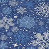 Piper Looms Chantille Christmas ACN1823 Navy Machine Washable Area Rug Swatch Image