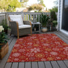 Piper Looms Chantille Christmas ACN1823 Red Machine Washable Area Rug Outdoor Lifestyle Image Feature
