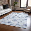 Piper Looms Chantille Christmas ACN1823 Sky Machine Washable Area Rug Lifestyle Image Feature