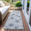 Piper Looms Chantille Christmas ACN1823 Sky Machine Washable Area Rug Runner Outdoor Lifestyle Image Feature