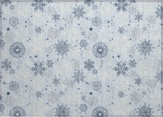 Piper Looms Chantille Christmas ACN1823 Sky Machine Washable Area Rug Scatter Main Image