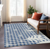 Piper Looms Chantille Christmas ACN1824 Blue Machine Washable Area Rug Lifestyle Image Feature