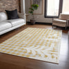 Piper Looms Chantille Christmas ACN1824 Gold Machine Washable Area Rug Lifestyle Image Feature