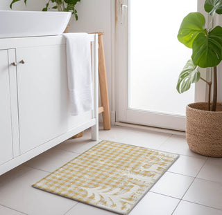 Piper Looms Chantille Christmas ACN1824 Gold Machine Washable Area Rug Scatter Lifestyle Image Feature