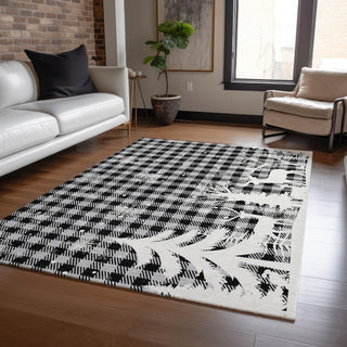 Piper Looms Chantille Christmas ACN1824 Gray Machine Washable Area Rug Lifestyle Image Feature