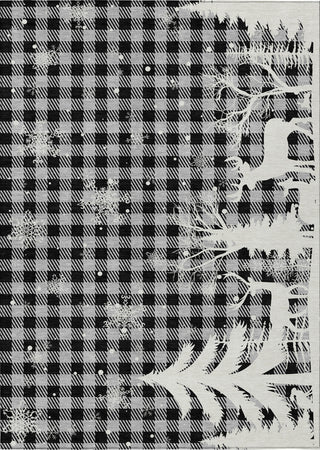 Piper Looms Chantille Christmas ACN1824 Gray Machine Washable Area Rug main image
