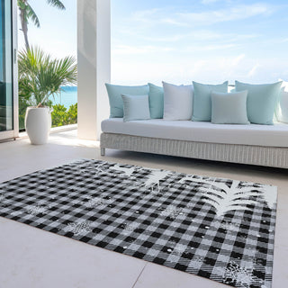 Piper Looms Chantille Christmas ACN1824 Gray Machine Washable Area Rug Outdoor Lifestyle Image Feature