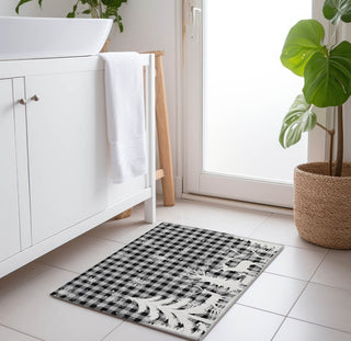 Piper Looms Chantille Christmas ACN1824 Gray Machine Washable Area Rug Scatter Lifestyle Image Feature