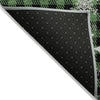 Piper Looms Chantille Christmas ACN1824 Green Machine Washable Area Rug Backing Image