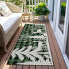 Piper Looms Chantille Christmas ACN1824 Green Machine Washable Area Rug Runner Outdoor Lifestyle Image Feature