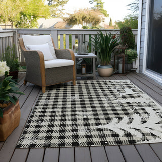 Piper Looms Chantille Christmas ACN1824 Taupe Machine Washable Area Rug Outdoor Lifestyle Image Feature
