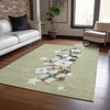 Piper Looms Chantille Christmas ACN1825 Aloe Machine Washable Area Rug Lifestyle Image Feature