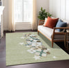 Piper Looms Chantille Christmas ACN1825 Aloe Machine Washable Area Rug Lifestyle Image Feature