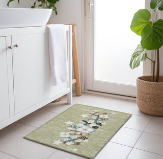 Piper Looms Chantille Christmas ACN1825 Aloe Machine Washable Area Rug Scatter Lifestyle Image Feature