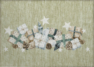 Piper Looms Chantille Christmas ACN1825 Aloe Machine Washable Area Rug Scatter Main Image