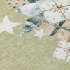 Piper Looms Chantille Christmas ACN1825 Aloe Machine Washable Area Rug Swatch Image