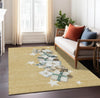 Piper Looms Chantille Christmas ACN1825 Gold Machine Washable Area Rug Lifestyle Image Feature