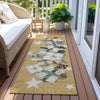 Piper Looms Chantille Christmas ACN1825 Gold Machine Washable Area Rug Runner Outdoor Lifestyle Image Feature