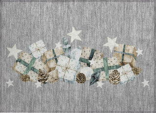 Piper Looms Chantille Christmas ACN1825 Gray Machine Washable Area Rug Scatter Main Image