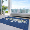 Piper Looms Chantille Christmas ACN1825 Navy Machine Washable Area Rug Outdoor Lifestyle Image Feature