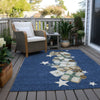 Piper Looms Chantille Christmas ACN1825 Navy Machine Washable Area Rug Outdoor Lifestyle Image Feature