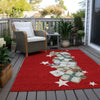 Piper Looms Chantille Christmas ACN1825 Red Machine Washable Area Rug Outdoor Lifestyle Image Feature