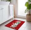 Piper Looms Chantille Christmas ACN1825 Red Machine Washable Area Rug Scatter Lifestyle Image Feature