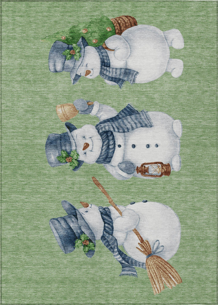 Piper Looms Chantille Christmas ACN1826 Aloe Machine Washable Area Rug main image