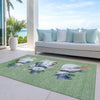 Piper Looms Chantille Christmas ACN1826 Aloe Machine Washable Area Rug Outdoor Lifestyle Image Feature