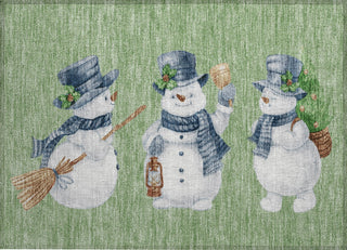 Piper Looms Chantille Christmas ACN1826 Aloe Machine Washable Area Rug Scatter Main Image