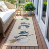 Piper Looms Chantille Christmas ACN1826 Ivory Machine Washable Area Rug Runner Outdoor Lifestyle Image Feature