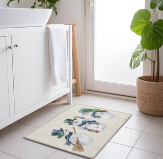 Piper Looms Chantille Christmas ACN1826 Ivory Machine Washable Area Rug Scatter Lifestyle Image Feature