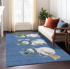 Piper Looms Chantille Christmas ACN1826 Navy Machine Washable Area Rug Lifestyle Image Feature
