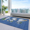 Piper Looms Chantille Christmas ACN1826 Navy Machine Washable Area Rug Outdoor Lifestyle Image Feature