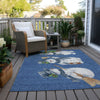 Piper Looms Chantille Christmas ACN1826 Navy Machine Washable Area Rug Outdoor Lifestyle Image Feature