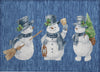Piper Looms Chantille Christmas ACN1826 Navy Machine Washable Area Rug Scatter Main Image