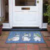 Piper Looms Chantille Christmas ACN1826 Navy Machine Washable Area Rug Scatter Outdoor Lifestyle Image Feature